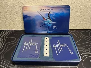 Set carte da gioco e dadi Guy Harvey pesce sportivo da collezione - Foto 1 di 2