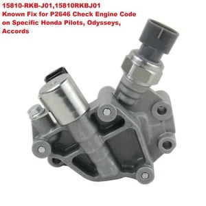 Honda Pilot Accord Odyssey V6 Vtec Solenoid Spool Valve w/Gasket 15810RKBJ01 - Picture 1 of 9