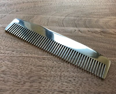 Chicago Comb Model 3 Mirror stainless steel comb, Made in USA - Image 1 of 4