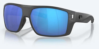 Costa Del Mar Diego 哑光灰色/蓝色镜面偏光玻璃 580G - 全新 — 第 1/4 张图片