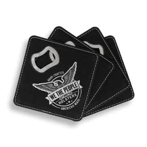 We The People Holster, Flaschenöffner Untersetzer, 4er Set - Bild 1 von 3