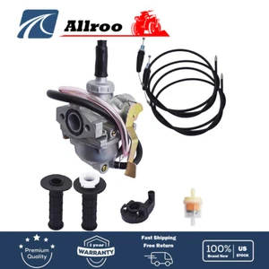 Carburetor & Throttle Cable for Honda XR50R CRF50F Z50 Z50A Z50R - Picture 1 of 8
