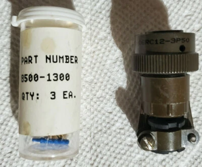 Souriau 851-06RC12-3P50 Circular MIL Spec Connector Assembly w/Strain Relief - Image 1 of 3