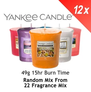 6x Yankee Candle Campionatore Votivo MISCELA CASUALE 6x49g = 294g - 15hr Tempo di Bruciatura Ciascuno - Foto 1 di 1