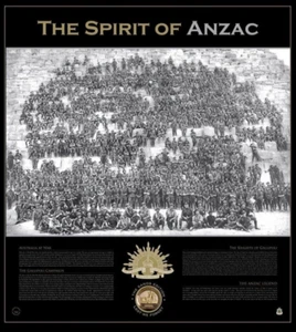 The Spirit Of Anzac Sands Edition Limited Edition Print Gallipoli Sand Medallion - Bild 1 von 4