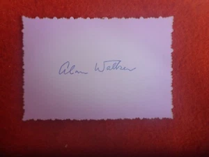 LIFE LINE FOUNDER REVEREND ALAN WALKER SIGNED CARD  - Picture 1 of 1