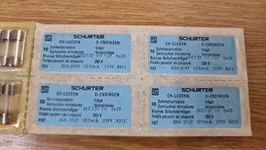 10 x Schurter FST 100mA 250V FST 034.3107 Sicherung Neu 5 x 20mm - Bild 1 von 2