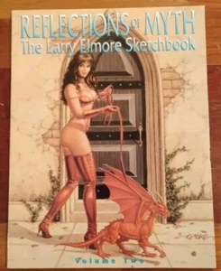 Reflections of Myth SIGNED The Larry Elmore Sketchbook Volume 2, Paperback 1997 - Picture 1 of 3