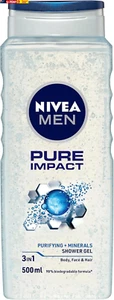 MEN Pure Impact Shower Gel 500Ml | Men'S Refreshing Body Wash | with Purifying S - Picture 1 of 7