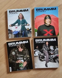 BRUMMM Motorrad Photografie Text englisch deutsch 4 Stück - Bild 1 von 2