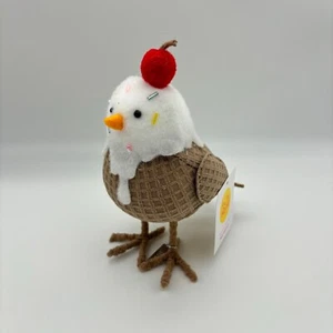Featherly Friends SPRINKLES Ice Cream Cone Sun Squad Summer Bird Decoration NEW - Picture 1 of 4