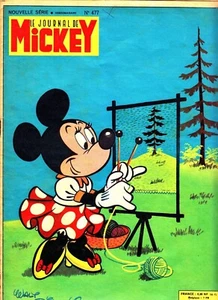 1961 MINNIE MOUSE Comic Le journal de Mickey Nouvelle Série No 477 DISNEY Y435 - Picture 1 of 1