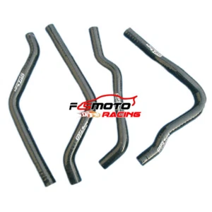 BLACK FOR Kawasaki KX125 KX 125 1990-1993 Silicone radiator hose 1991 1992 93 90 - Picture 1 of 8