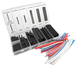 127pc Heat Shrink Wire Wrap Cable Sleeving Tubing & 24pc Color Heat Shrink - Picture 1 of 1
