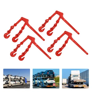 4PCS G80 Lever Chain Binders 5/16-3/8 in Chain Truck Trailer Tie Down 9200lbs - Picture 1 of 12