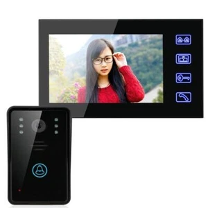7" LCD Screen Video Door Bell Phone Intercom System Touch Button Wired Doorbell - Picture 1 of 9