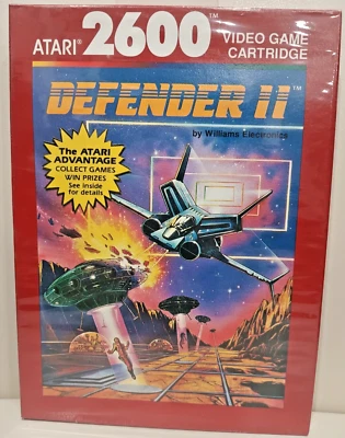 Defender 2 by Williams Electronics; Atari 2600/7800 Cart; Original Factory wrap - Image 1 of 4