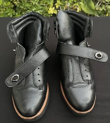 Botines Coach Urban Hiker Pebble para mujer 9,5B cuero negro plataforma de cuña Foto 1 de 4