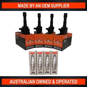 4x SWAN Ignition Coil & 4x NGK Spark Plug Pack for Honda Jazz Fit GE CR-Z City - Picture 1 of 6