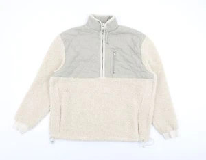 Sudadera pulóver beige de poliéster talla M con cremallera de ASOS para mujer - Imagen 1 de 10