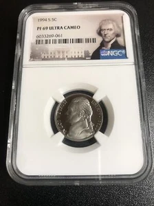1994 S JEFFERSON NICKEL 5C NGC PF 69 ULTRA CAMEO Very nice Coin as Pictured - Picture 1 of 3