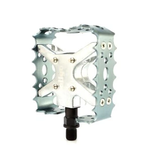 Wellgo BMX MTB Bear Trap Old school 9/16" or 1/2" Pedal  Black Blue Red Gold - Picture 1 of 18