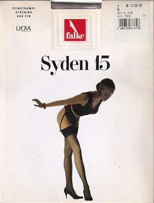 Bas nylon falke Syden 15. 6 coloris. Tailles S - M - ML. German sheer stockings. - Photo 1/4