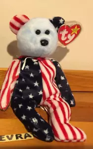 ESPANGULAR AZUL TY BEANIE BABY BEARS Patriótico - Imagen 1 de 1