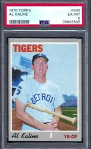 1970 Topps BB #640 PSA 6 Al Kaline Tigers 640 - Imagen 1 de 2