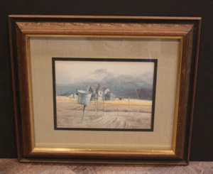 TURNER WALL ACCESSORY "SUDDEN THUNDER" FRAMED MATTED LITHO by Frank M. Hamilton - Picture 1 of 7
