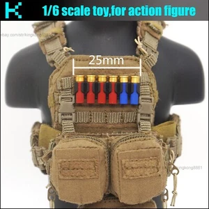 Y37-16 1/6 scale action figure- Shotgun bullets *6 & catch *1 - Picture 1 of 5