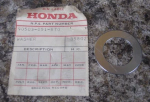 HONDA Genuine Parts WASHER 90503-051-870 OEM NOS z50r cmx250c crf50f crf70f xr80 - Picture 1 of 2