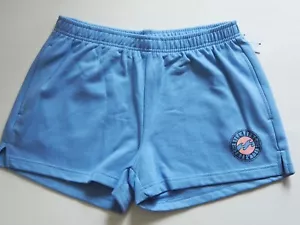 Billabong Wave Runner Blue Woman's Fleece Sweat Shorts w/ pockets Size XL NWT - Picture 1 of 8