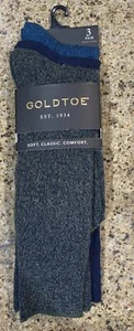 NWT Gold Toe Men's Nantucket Crew Socks (3 Pairs) Dress Socks - Picture 1 of 4