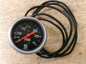 Vintage 2.75" Mallory Oil Temperature Gauge Very Nice But Not Working - Bild 1 von 11