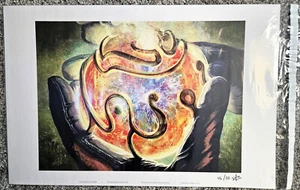 Magic the Gathering MTG Signed ART PRINT 46/50 PORTENT Christopher Burdett - Picture 1 of 3