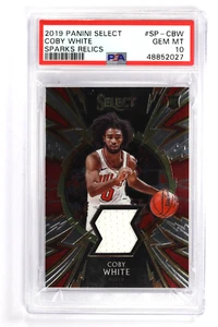 Panini Select Sparks Coby White 2019-20 #SP-CBW PSA 10 - Imagen 1 de 2
