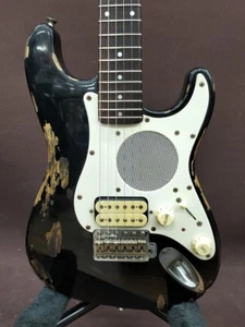 Fender Japan ST-Champ Black Mini Stratocaster Guitar Speaker Built-in - Picture 1 of 20