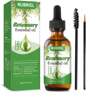 Olio Di Rosmarino per Capelli 60ML, Rosemary Essential Oil for Hair Growth, Rosm - Foto 1 di 12