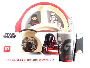Disney Star Wars - 5PC Bamboo Fiber Dinnerware Set - Kylo Ren / Stormtrooper