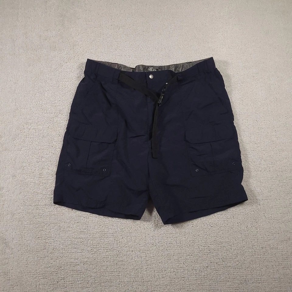 Pantalones Cortos Croft & Barrow Para Hombres 42 Azul Marino Nylon Ripstop Carga Senderismo Cinturón Secado Rápido Foto 1 de 4