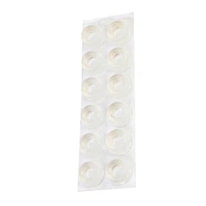 Parachoques amortiguador de manija de puerta de 12 piezas para tapón de pared de puertas de gabinete - Imagen 1 de 9