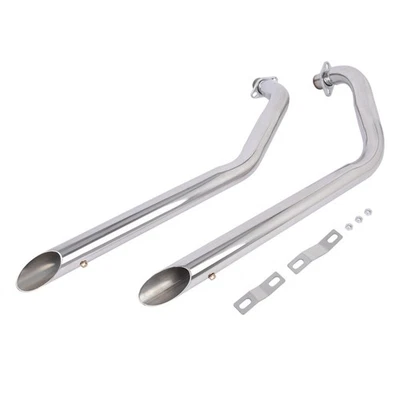 Stainless Steel Exhaust Muffler Pipes System for Honda Shadow Steed VLX 400 600 Foto 1 de 4
