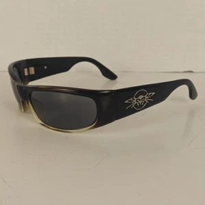 Black Flys - Sonic Fly Sunglasses Black & Brown Wrap-around Unisex - Picture 1 of 11