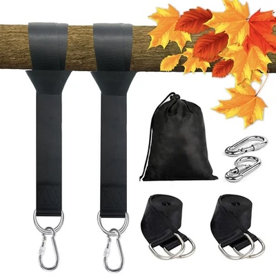4Ft Tree Swing Hanging Strap Kit Extra Long Adjustable Tree Swing Straps - Image 1 of 4