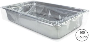 M&Q PanSaver Ovenable Disposable Pan Liner, Nylon Resin, 34" L x 12" W, 100/Case - Picture 1 of 1