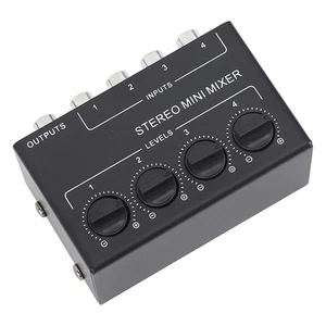 CX400 Mini Passive Stereo Mixer Mini Stereo 4 Channel Mixer ZC - Picture 1 of 22