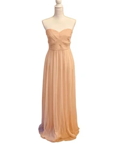 By Malina trägerloses Seiden Cocktail Balletcore romantisches Homecoming Kleid Kleid rosa - Bild 1 von 8