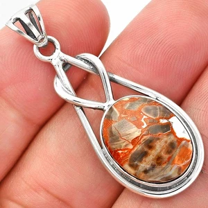 Natürlicher Tabu Jaspis 925 Sterling Silber Anhänger Schmuck P-1008 - Bild 1 von 5