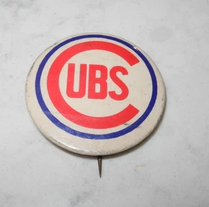 1950's Baseball Chicago Cubs Wrigley Field Souvenir Pin Button Token Pinback - Picture 1 of 2